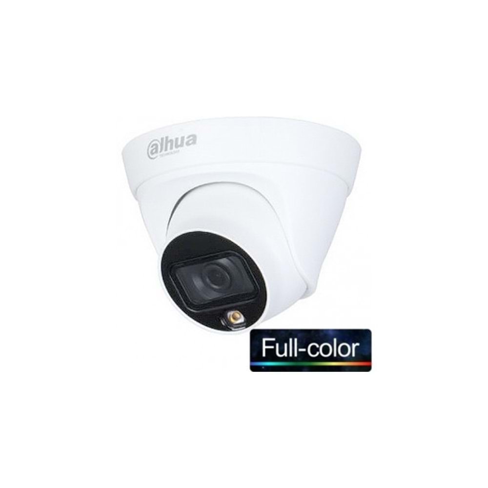 DAHUA HAC-HDW1209TLQ-LED 0280B 2MP FULL-COLOR HDCVI EYEBALL METAL DOME CAMERA