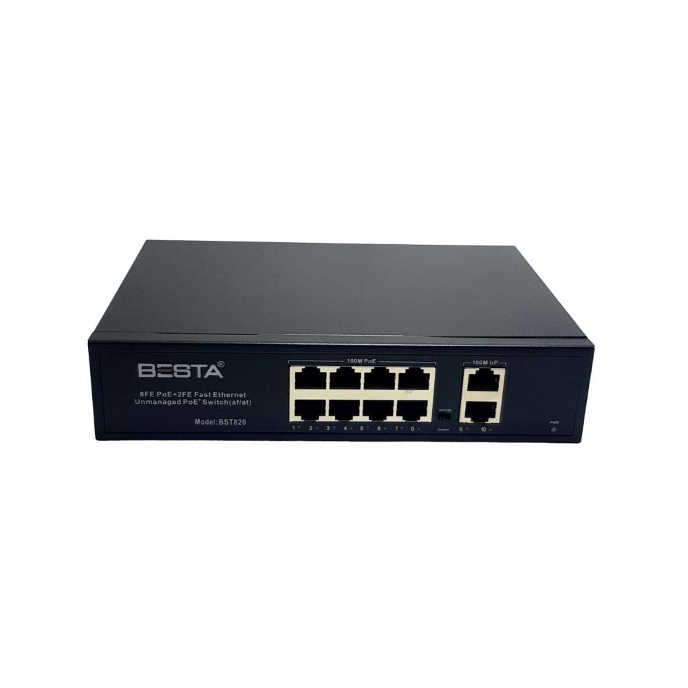 BST-820F BESTA 8+2 PORT 10/100 POE SWİTCH-POWER OVER ETHERNET