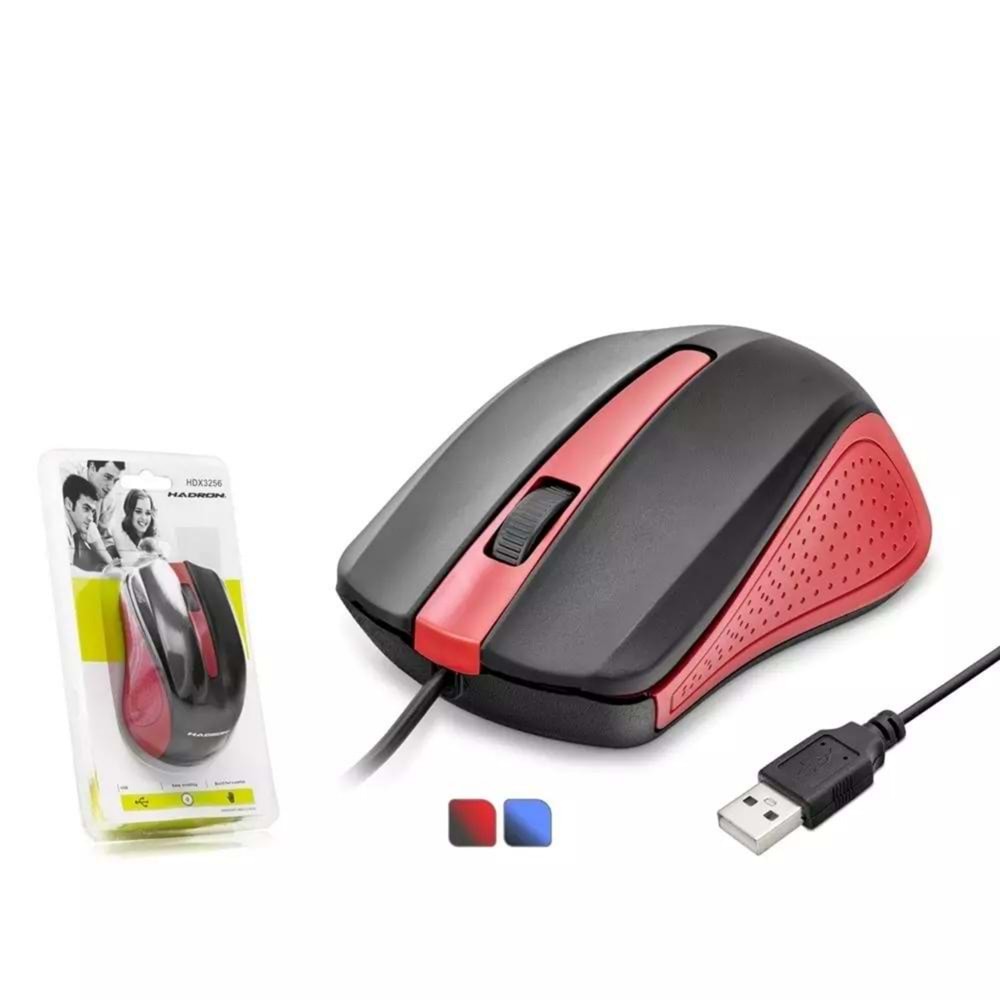 HADRON HDX3256 MOUSE KABLOLU USB 800/1400 DPI 113CM