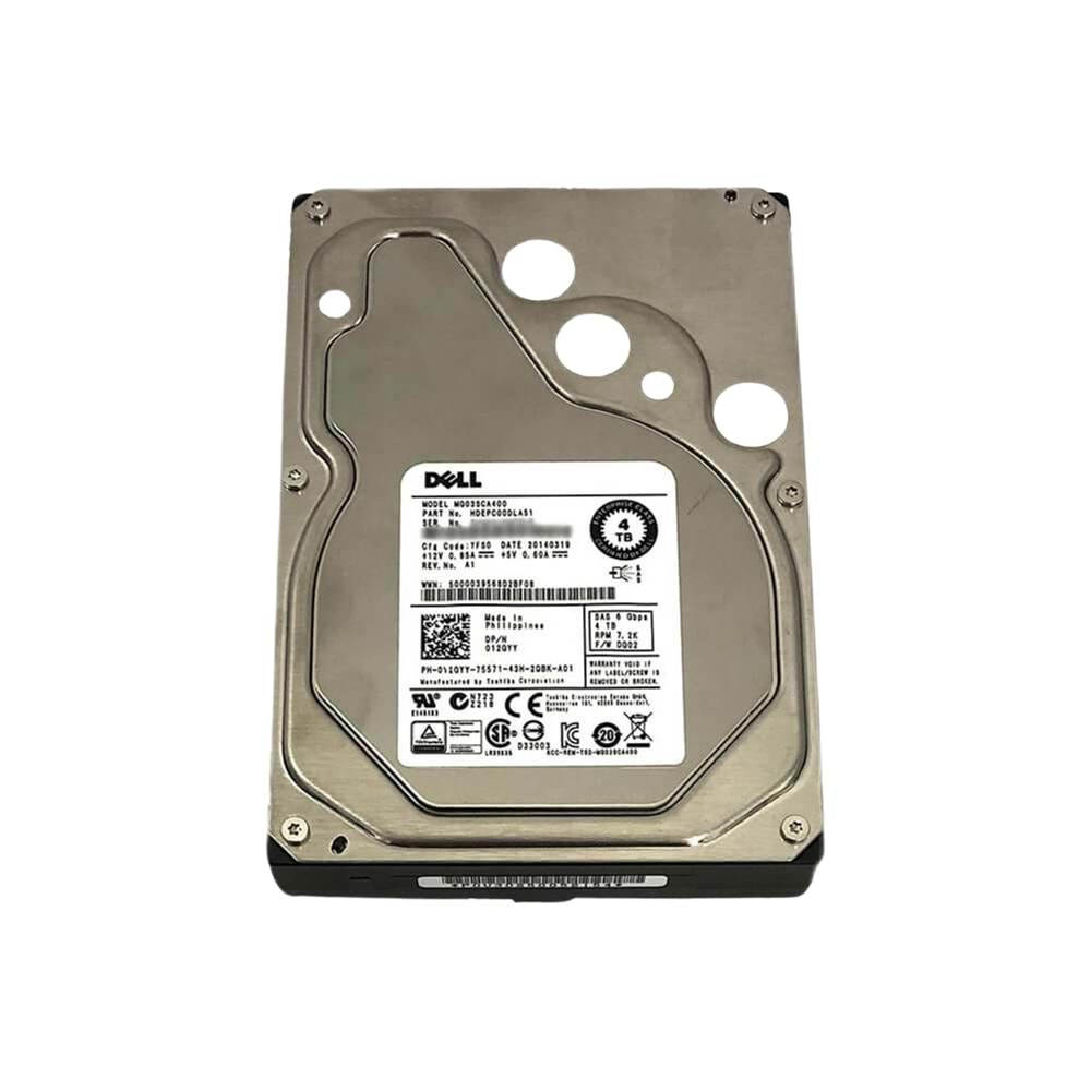 1TB DELL 7.2K 6GB/S 32MB 3.5 SATA SERVER HDD MG03ACA100 ( REFURBISHED )