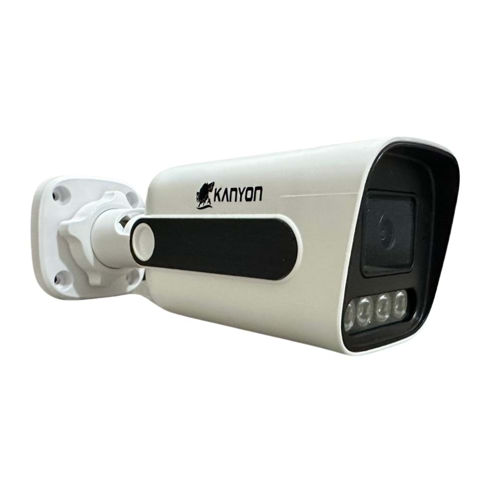 KANYON KN-C404IP28-P-A POE 4MP 4 WARMLED 2.8MM H265+ IP KAMERA(SESLİ)
