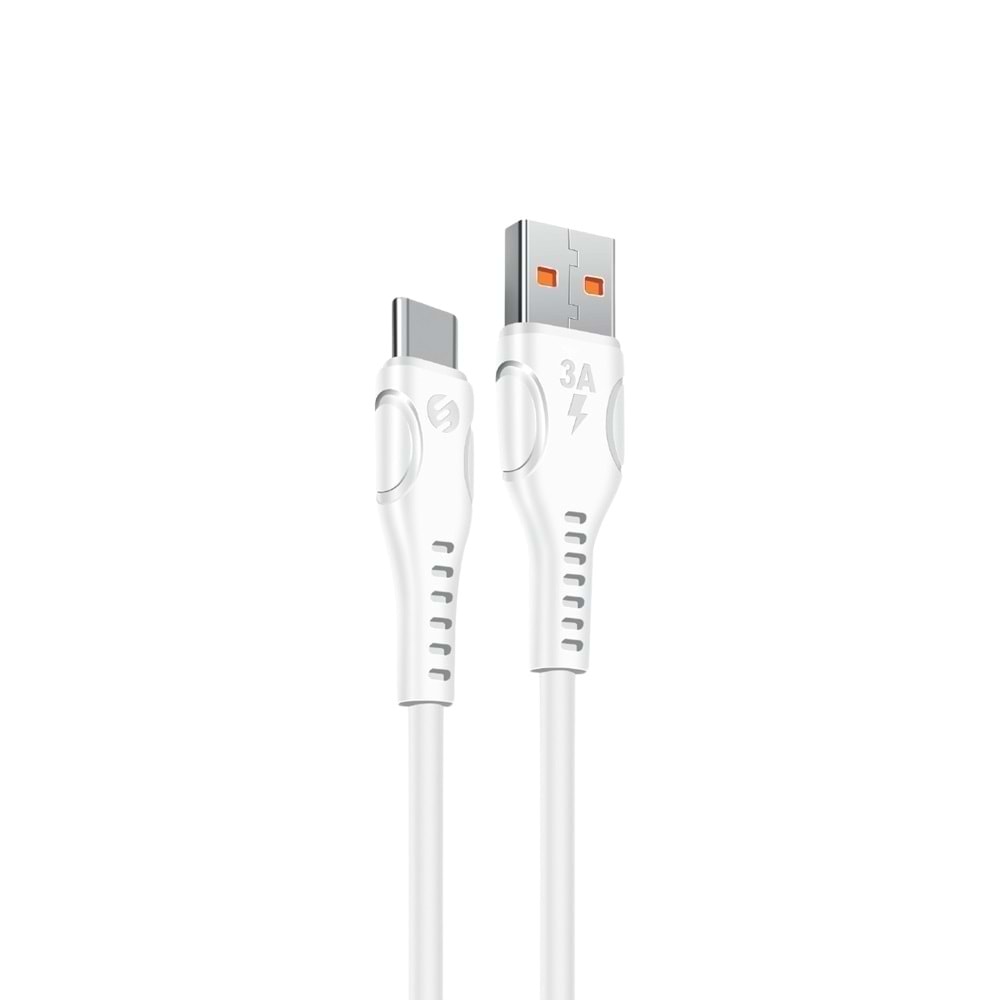SL-X243 SLİNK 3A TYPE-C GÜVENLİ HIZLI DATA+ŞARJ KABLOSU