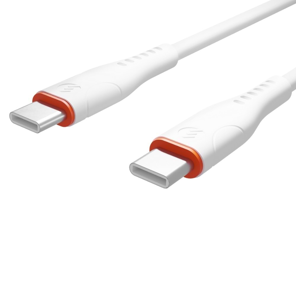 SW-C130 SLİNK 1M 60W TYPE-C TO TYPE-C HIZLI DATA+ŞARJ KABLOSU