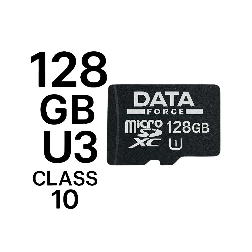 DATA FORCE 128GB MİCROSD 7/24 HAFIZA KARTI