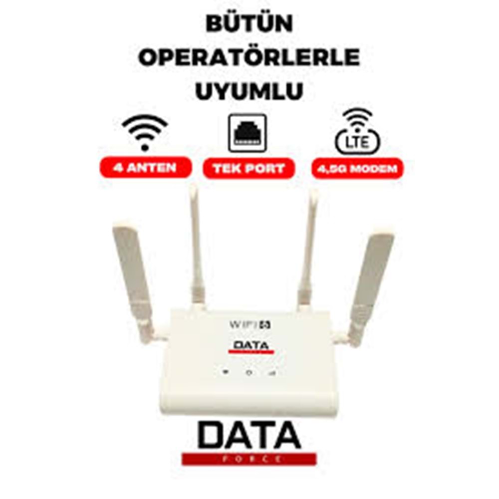 DATA FORCE CPE 918-E Wİ-Fİ 6 4G/5G SMART ROUTER