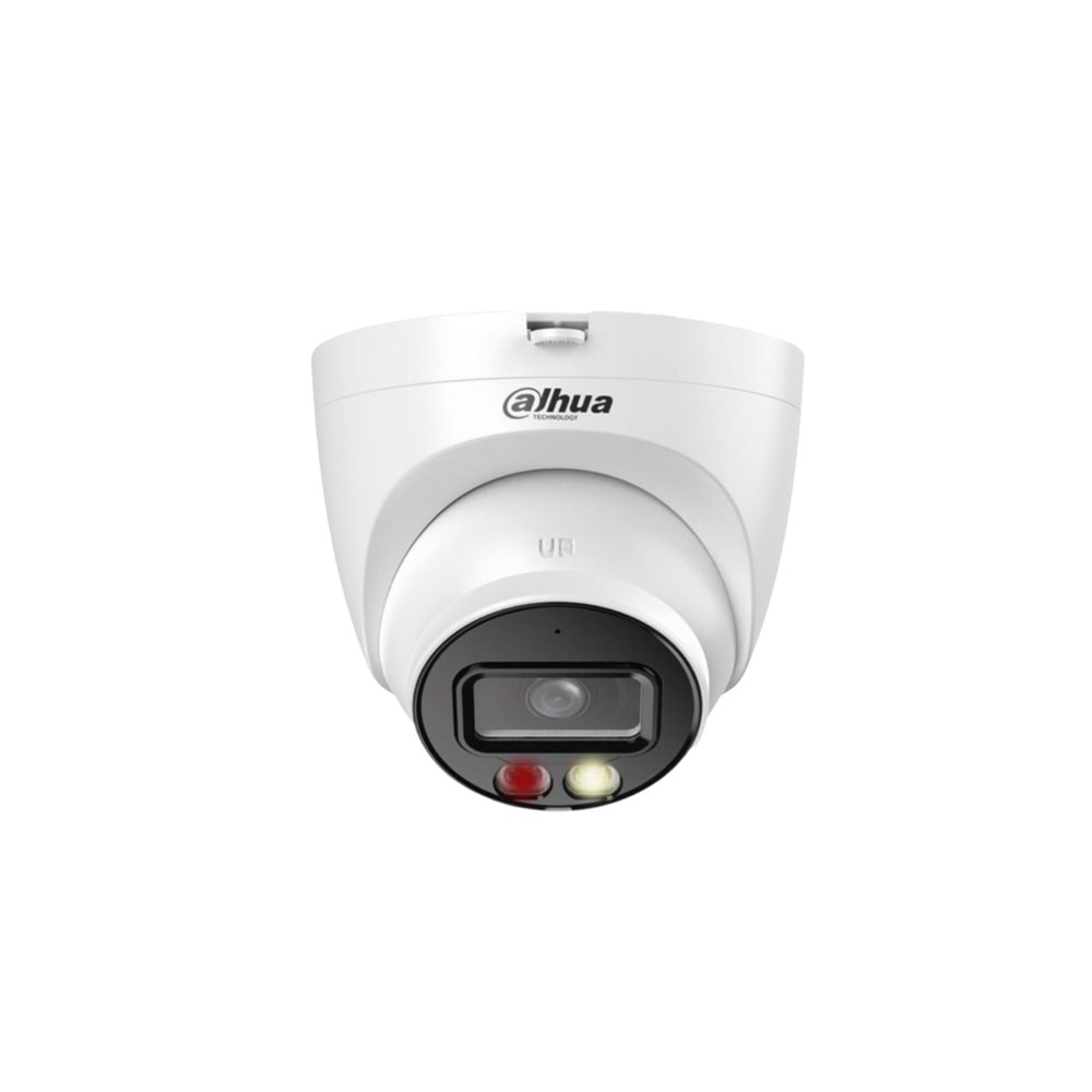 DAHUA IPC-HDW1249T-S-IL, 2MPİX, 2,8MM LENS, SD KART, SMART DUAL LİGHT, H265+, 30MT GECE GÖRÜŞÜ, DAHİLİ MİKROFON, IP67, POE DOME IP KAMERA