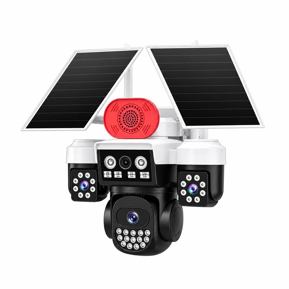 JOYSEE S3 9MP AOV 4G 3.6MM 2X2.8MM 2 SOLAR ÜÇ KAMERA 19IR+18LED PTZ