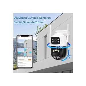 AVENİR AV-S304 4MP WİFİ ÇİFT YÖNLÜ SES ÇİFT KAMERALI OKAM PRO APP