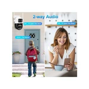 AVENİR AV-S304 4MP WİFİ ÇİFT YÖNLÜ SES ÇİFT KAMERALI OKAM PRO APP