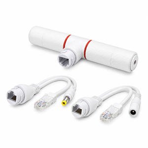 HADRON HDX5550 POE COMBİNER MUX 2 IN 1 RJ45 VERİ + GÜÇ BİRLEŞTİRİCİ ADAPTÖR - BEYAZ