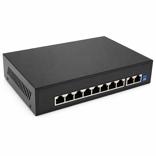 HERZ HR-PS8P2U 8 PORT+2 UPLINK 10/100 MBPS POE SWITCH