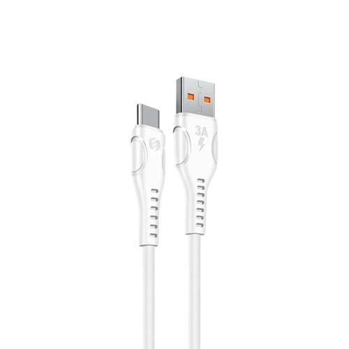 SL-X243 SLİNK 3A TYPE-C GÜVENLİ HIZLI DATA+ŞARJ KABLOSU