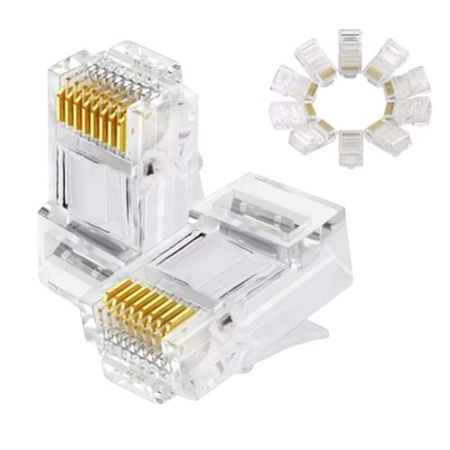NİVATECH NTC 694 CAT6 UTP CONNECTOR 100PCS/BAG NORMAL JAK