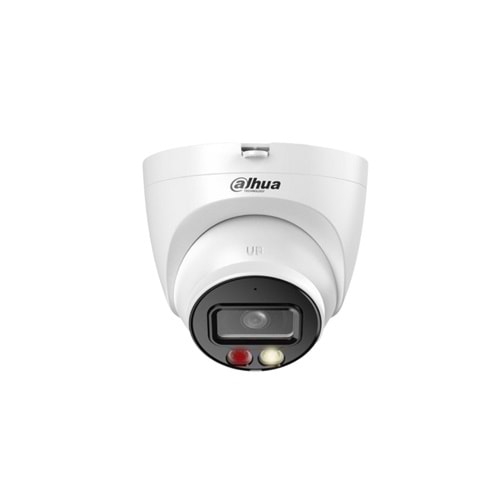 DAHUA IPC-HDW1249T-S-IL, 2MPİX, 2,8MM LENS, SD KART, SMART DUAL LİGHT, H265+, 30MT GECE GÖRÜŞÜ, DAHİLİ MİKROFON, IP67, POE DOME IP KAMERA