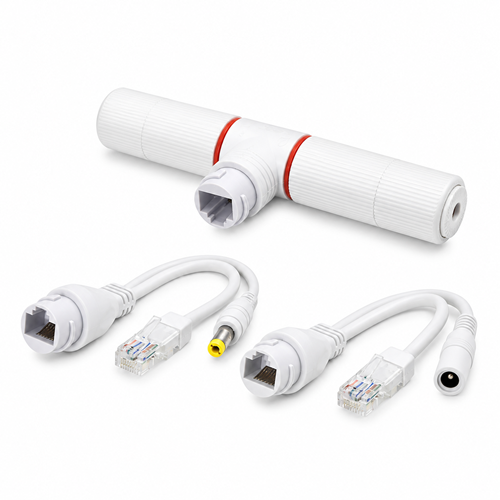 HADRON HDX5550 POE COMBİNER MUX 2 IN 1 RJ45 VERİ + GÜÇ BİRLEŞTİRİCİ ADAPTÖR - BEYAZ