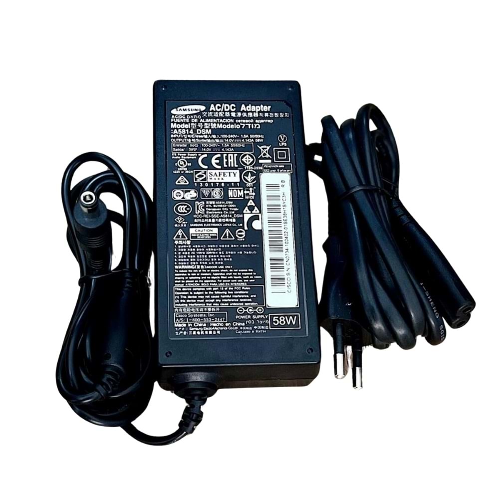 SAMSUNG 14V 4.14A 58W A5814_DSM DC MASA TİPİ ADAPTÖR