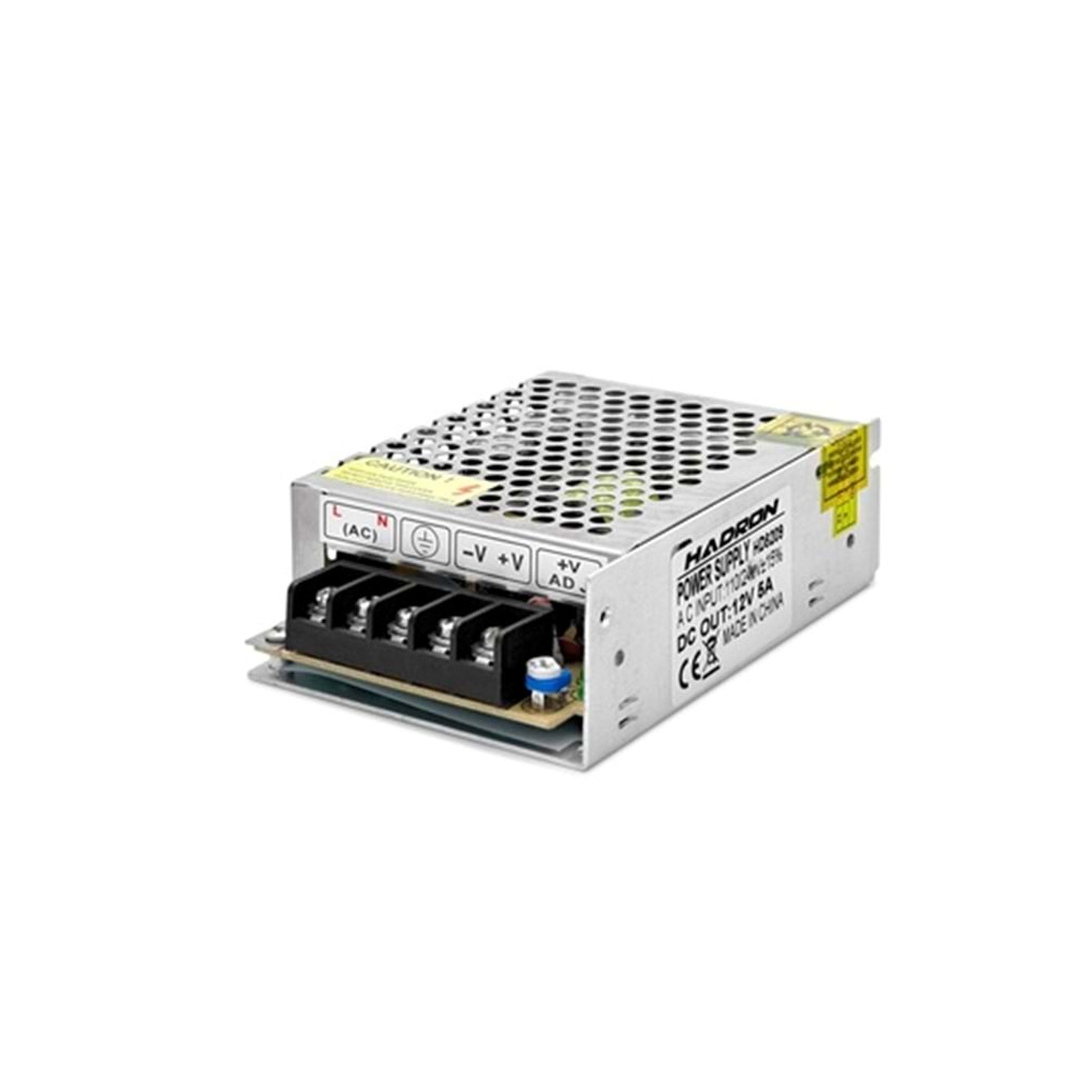 HADRON HD8209 12 VOLT 5 AMP METAL ADAPTÖR
