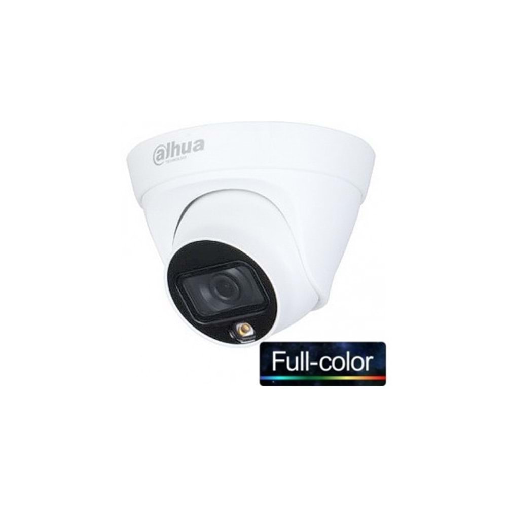 DAHUA HAC-HDW1209TLQ-LED 0280B 2MP FULL-COLOR HDCVI EYEBALL METAL DOME CAMERA