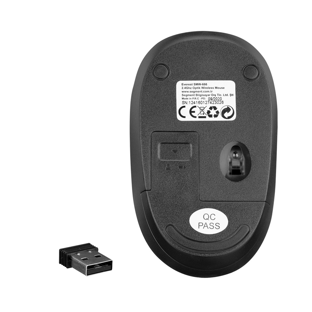 EVEREST SMW-666 USB WİRELESS MOUSE KIRMIZI
