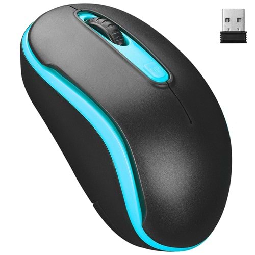 EVEREST SM-804 USB KABLOSUZ MOUSE SİYAH / MAVİ