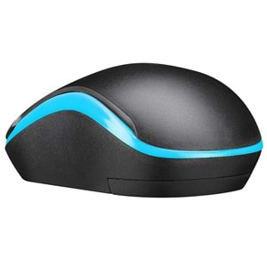 EVEREST SM-804 USB KABLOSUZ MOUSE SİYAH / MAVİ
