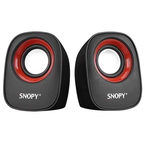 SNOPY SN-120 USB 2.0 SPEAKER SİYAH / KIRMIZI