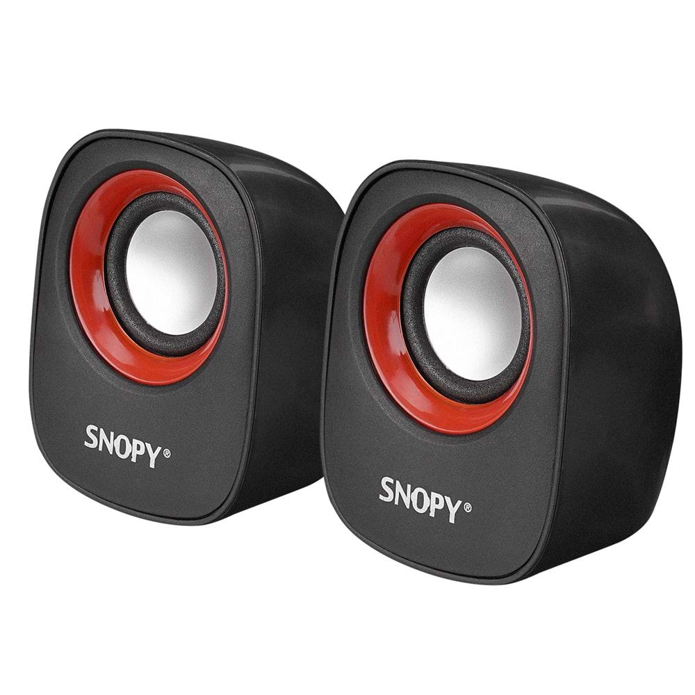 SNOPY SN-120 USB 2.0 SPEAKER SİYAH / KIRMIZI