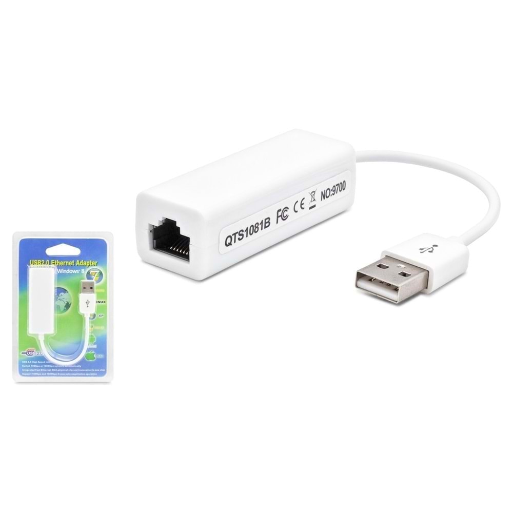 GABBLE GAB-ULAN20 GABBLE 2.0 USB TO RJ45 ETHERNET ADAPTÖR
