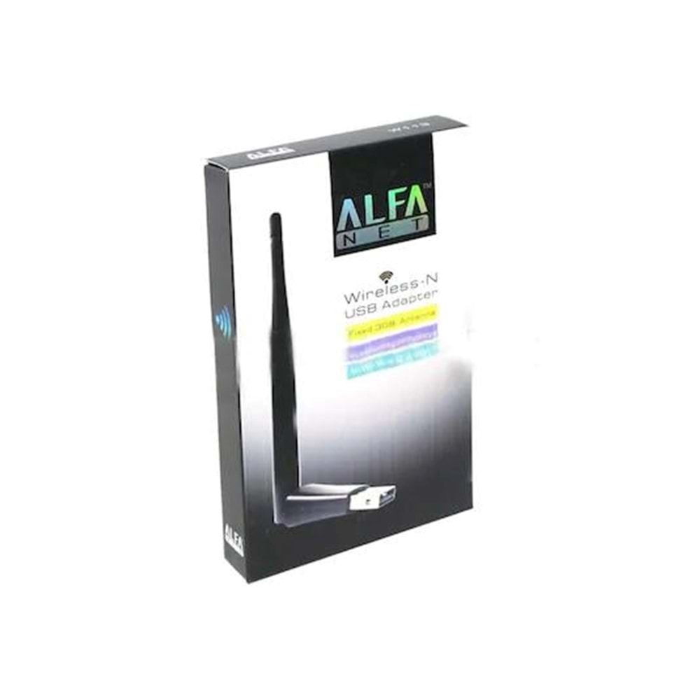 ALFANET ALF-W113 ALFANET USB 150MBPS ANTENLİ KABLOSUZ ADAPTÖR