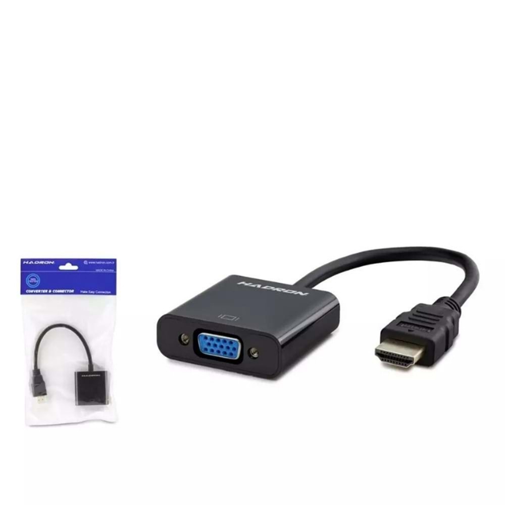 HADRON HDX2020 ÇEVİRİCİ HDMI TO VGA