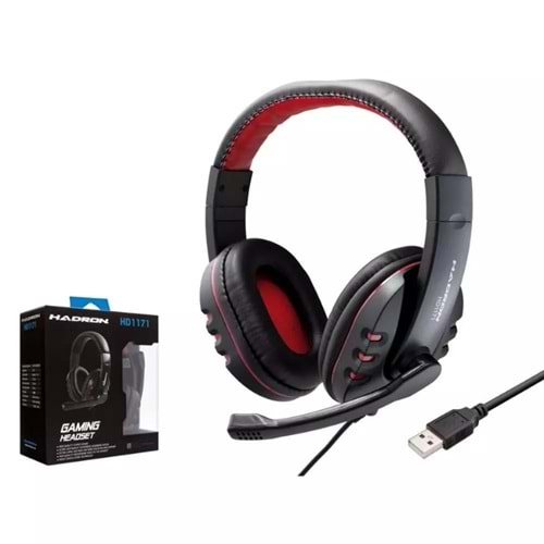 HADRON HD1171 KULAKLIK MİKROFONLU PC OYUN USB(PS4 UYUMLU)