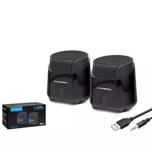HADRON HD6024 BİLGİSAYAR HOPARLÖRÜ 1.1 8.5*9*9 CM SİYAH