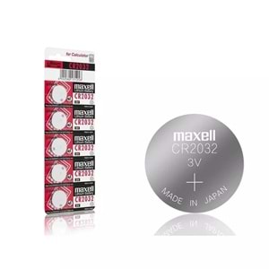MAXELL CR2032 3V LITHIUM PİL 5 Lİ PAKET