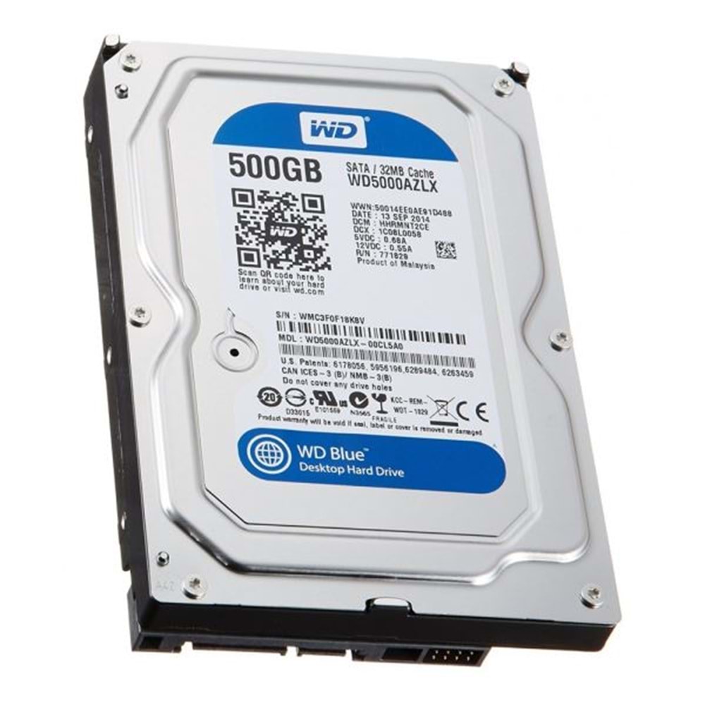 WD BLUE 500GB DESKTOP HARD DİSK ( REFURBISHED )