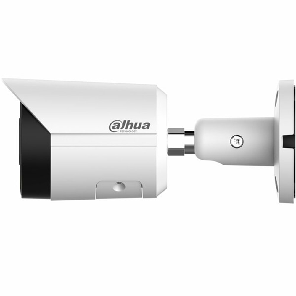 DAHUA IPC-HFW1249S-S-IL 2MPİX, 3,6MM LENS, SD KART, SMART DUAL LİGHT, H265+, 30MT GECE GÖRÜŞÜ, DAHİLİ MİKROFON, IP67, POE BULLET IP KAMERA