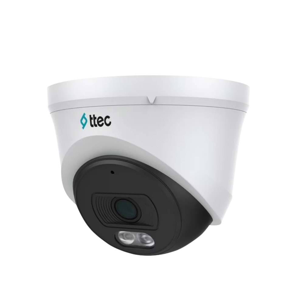 TTEC IPDP-2330M-M-LİTE 2MP 2.8MM 30M SMART IR SD CARD DAHİLİ MİKROFON PLASTİK POE DOME İP KAMERA