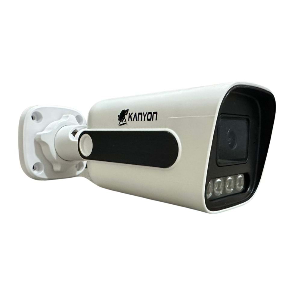 KANYON KN-C404IP36-P-A POE 4MP 4 WARMLED 3.6MM H265+ IP KAMERA(SESLİ)