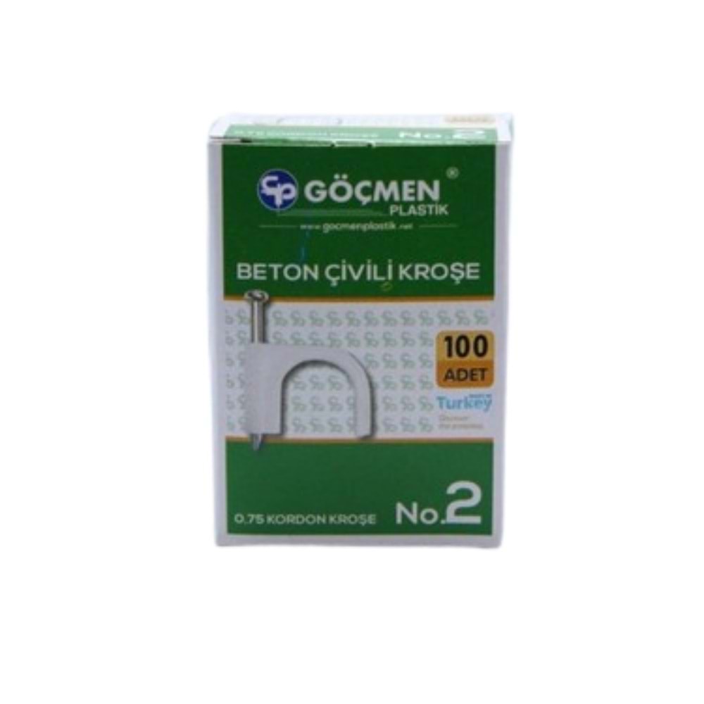 GÖÇMEN BETON ÇİVİLİ KROŞE NO:2 ( 100 ADET )