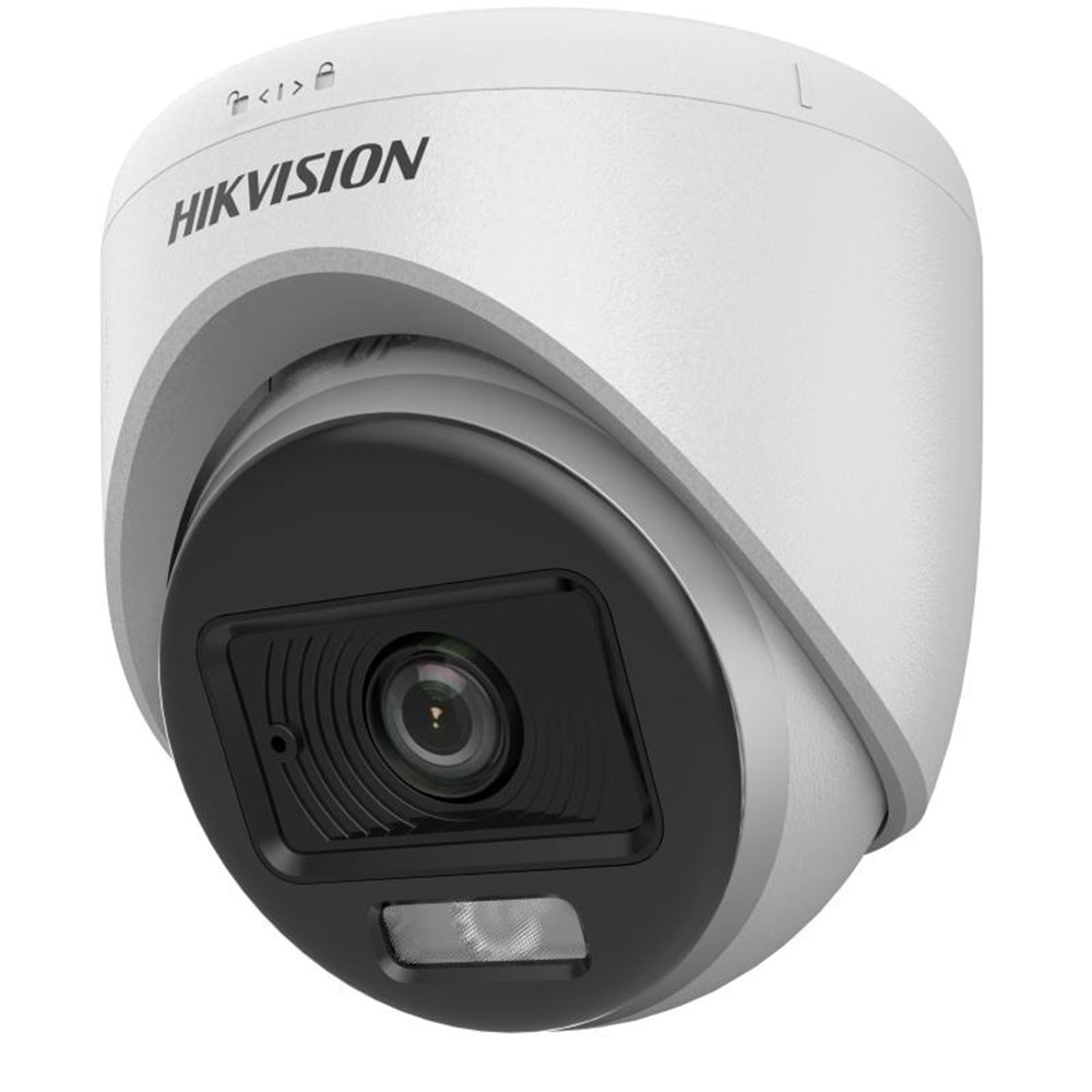 HİKVİSİON DS-2CE70DF0T-LPFS 2MP 2.8MM COLORVU SESLİ TVI 4İN1 DOME KAMERA