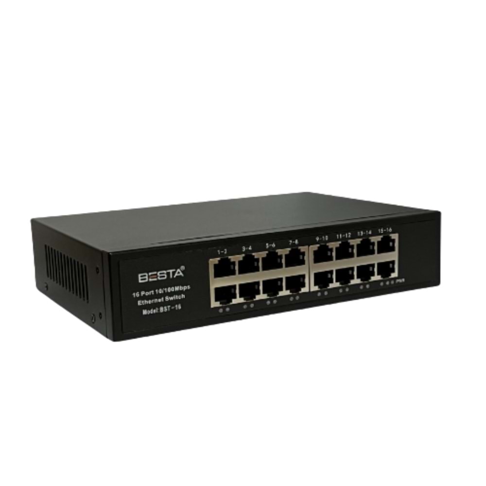 BST-16 BESTA 16 PORT 10/100 SWİTCH BOX