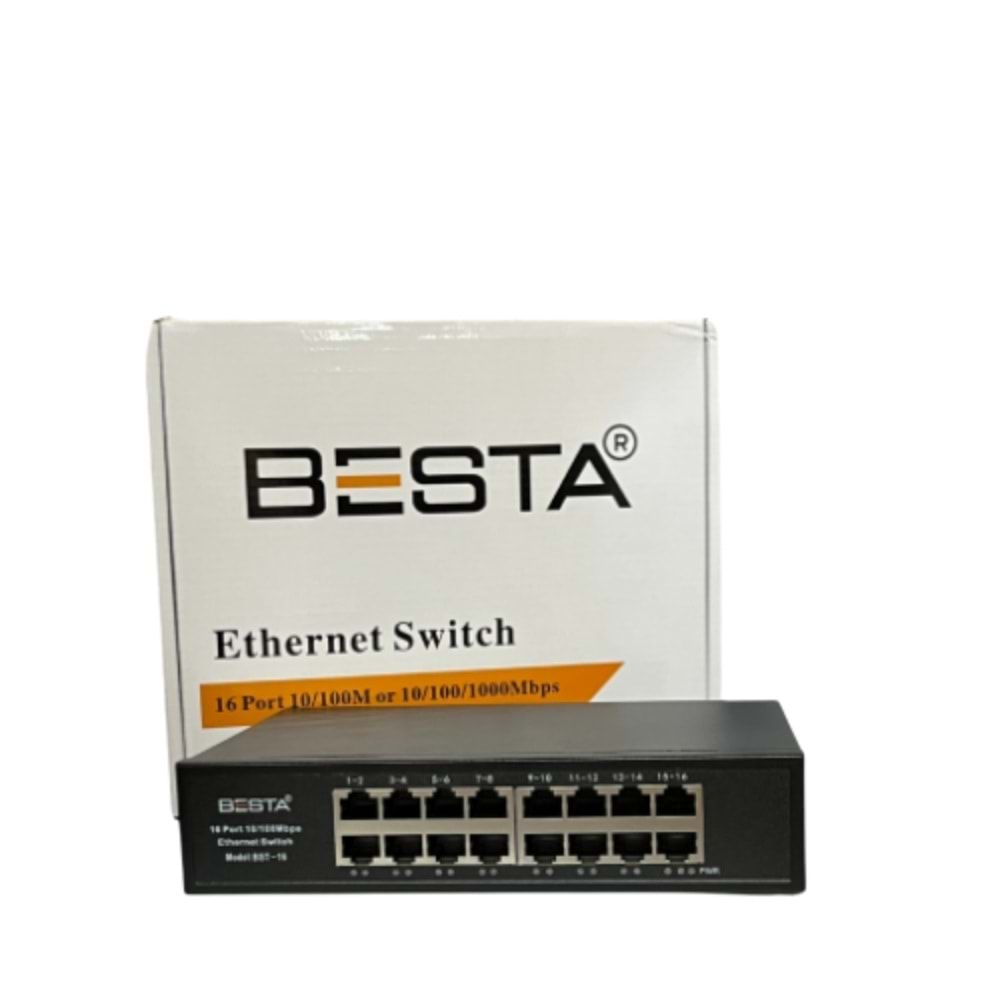 BST-16 BESTA 16 PORT 10/100 SWİTCH BOX