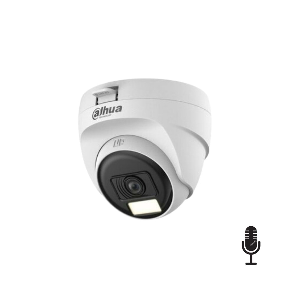 DAHUA HAC-T1A21P-U-IL-A 2MP 2.8MM SMART DUAL LİGHT DOME HDCVI KAMERA(SESLİ)(25MT.)