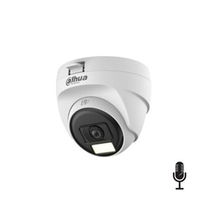 DAHUA HAC-T1A21P-U-IL-A 2MP 2.8MM SMART DUAL LİGHT DOME HDCVI KAMERA(SESLİ)(25MT.)