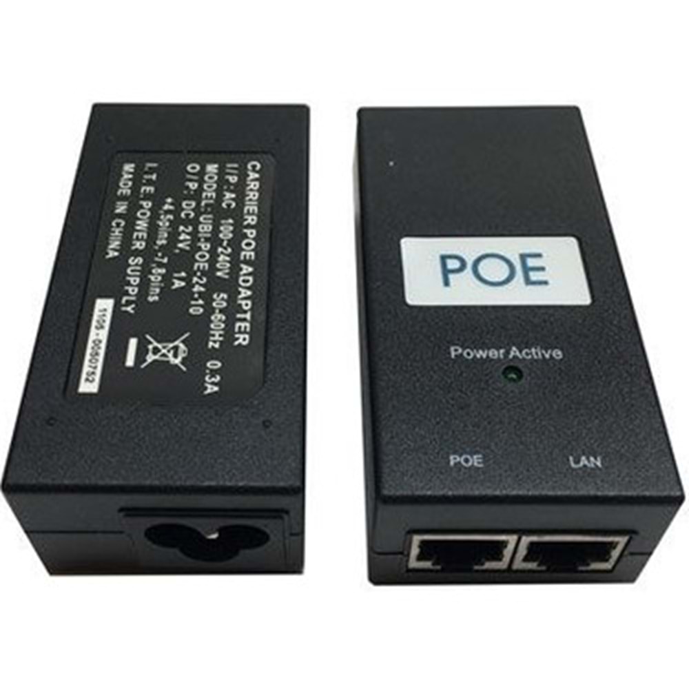 NİVATECH NTC 585 ( 24 VOLT 1 AMP ) POE ADAPTÖR